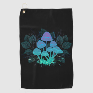 Toadstools in Bushes Golf Towel