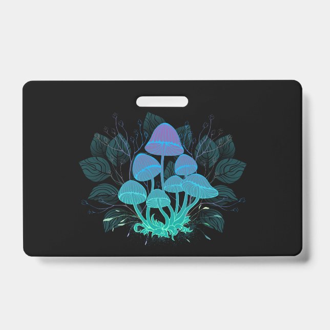 Toadstools in Bushes ID Badge (Front)