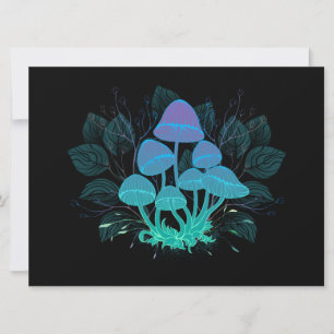 Toadstools in Bushes Invitation