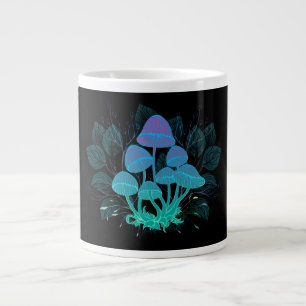 Toadstools in Bushes Large Coffee Mug