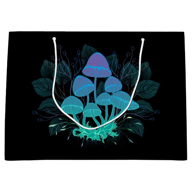 Toadstools in Bushes Large Gift Bag (Front)