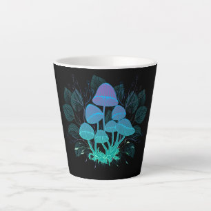 Toadstools in Bushes Latte Mug