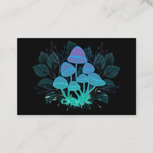 Toadstools in Bushes Loyalty Card (Front)