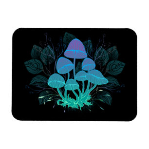 Toadstools in Bushes Magnet