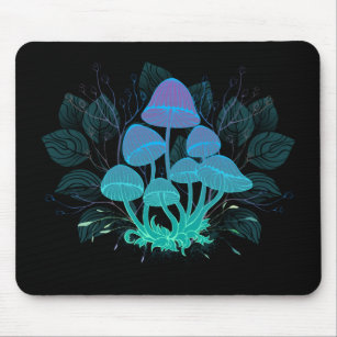 Toadstools in Bushes Mouse Mat