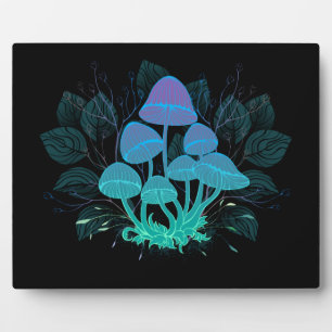 Toadstools in Bushes Plaque