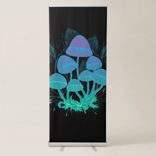 Toadstools in Bushes Retractable Banner