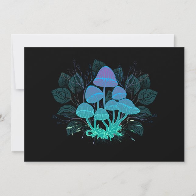 Toadstools in Bushes Save The Date (Front)