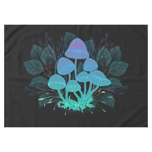 Toadstools in Bushes Tablecloth (Front (Horizontal))