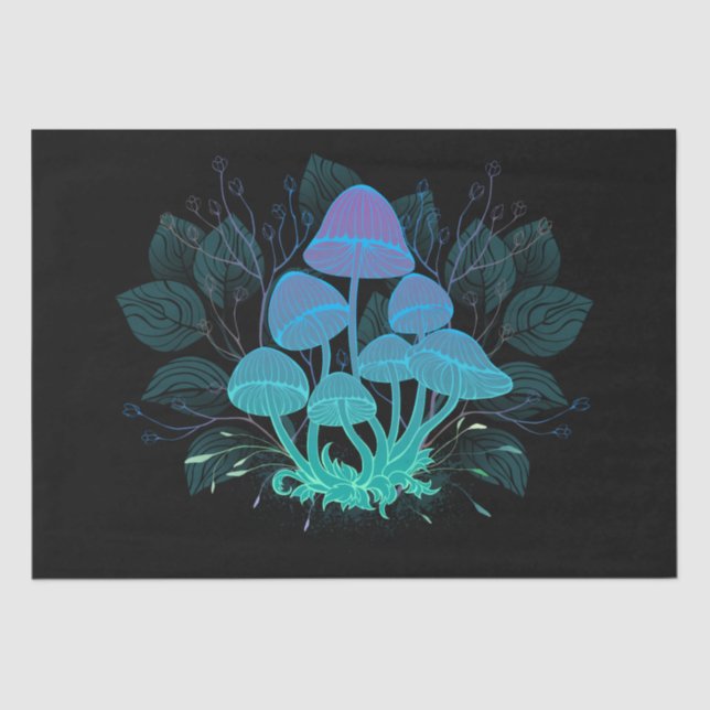 Toadstools in Bushes Tissue Paper (Front)