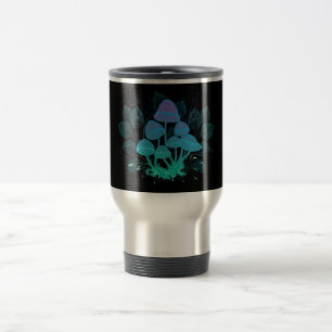 Toadstools in Bushes Travel Mug