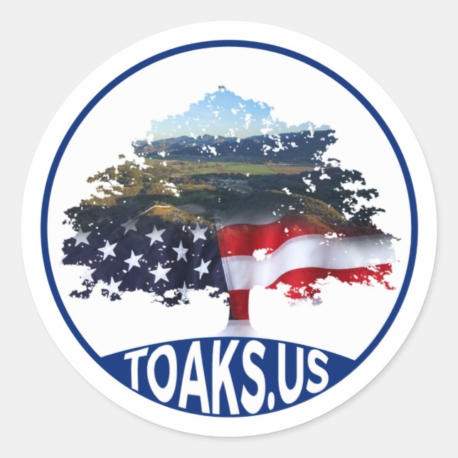 TOaks.us - a forum for us by us - logo sticker (Front)