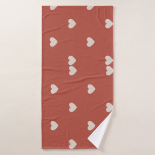 Toalha DESIGN DE CORAÇÃO  Bath Towel