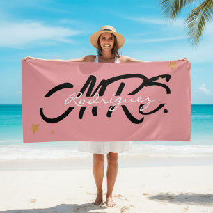 Toalla De Playa Newlywed gift, wedding present Beach Towel