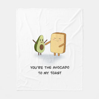 Toast and avocado blanket