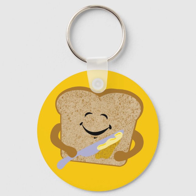 Toast And Butter Key Ring (Front)