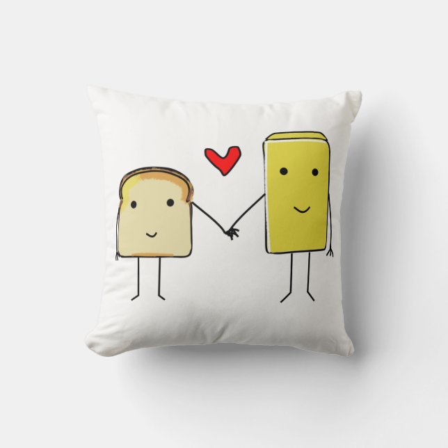Toast and butter pillow (Front)