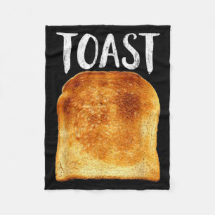 Toast Costume Halloween Funny Bread Lover Christma Fleece Blanket