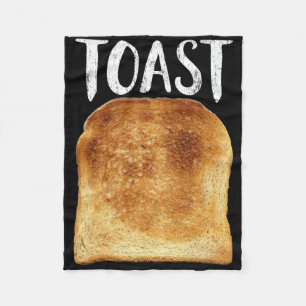Toast Costume Halloween Funny Bread Lover Christma Fleece Blanket