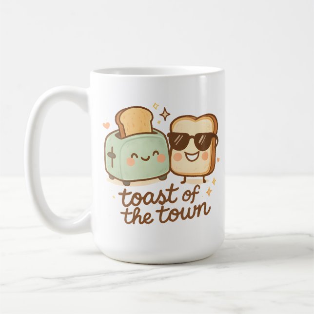 Toast of the Town Coffee Mug (Left)
