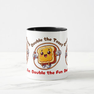 Toast Sandwich Peanut Butter Cartoon Jump Rope Mug