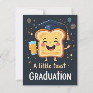 Toast to Graduation Card, Cute Pun for New Gr Holiday Card