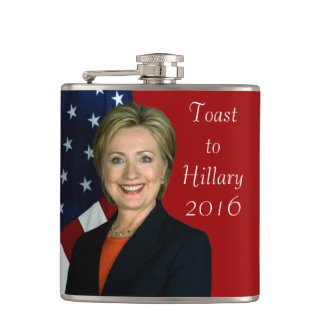 Toast to Hillary 2016 Hip Flask