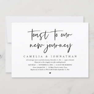 Toast To Our New Journey, Wedding Brunch Invitation