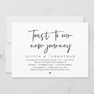 Toast To Our New Journey, Wedding Brunch Invitation
