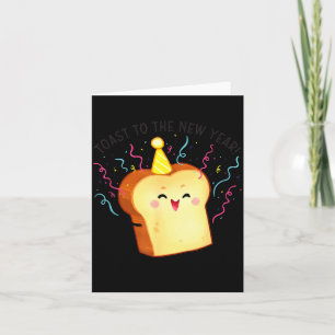 Toast To The New Year Pun Card