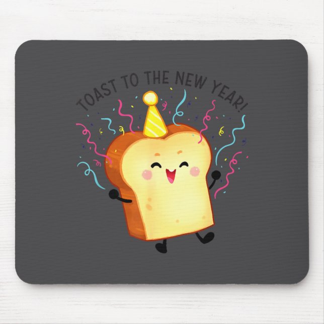 Toast To The New Year Pun  Mouse Mat (Front)