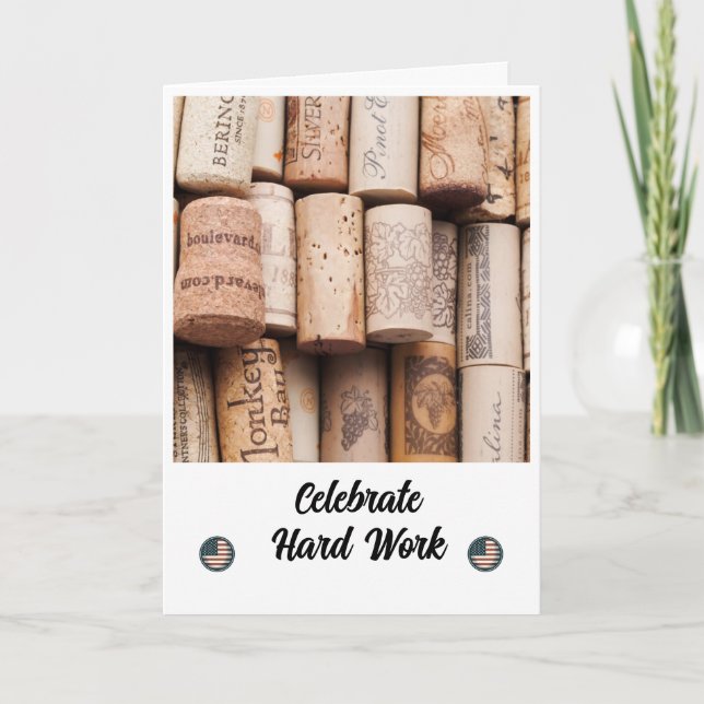 Toast to Your Hard Work - Labour Day Card (Front)