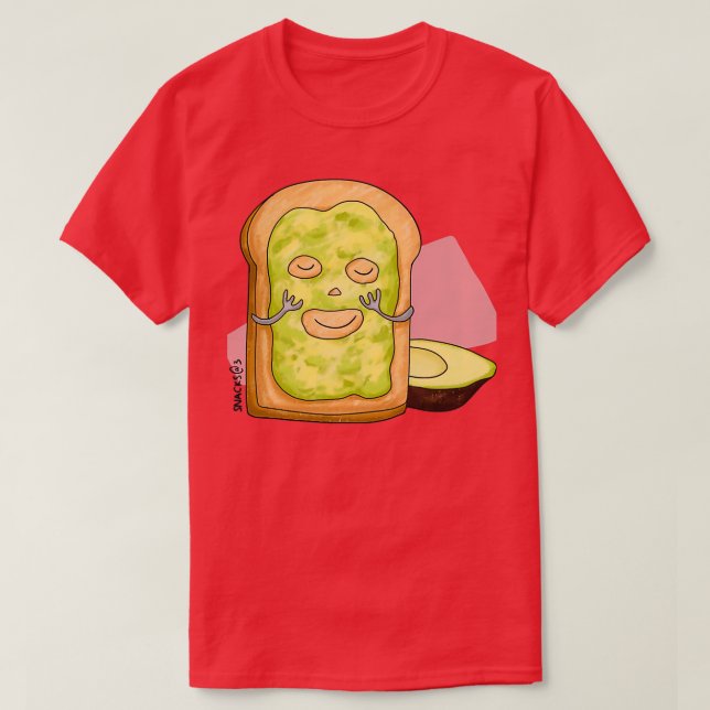 Toast with Avocado mask T-Shirt (Design Front)