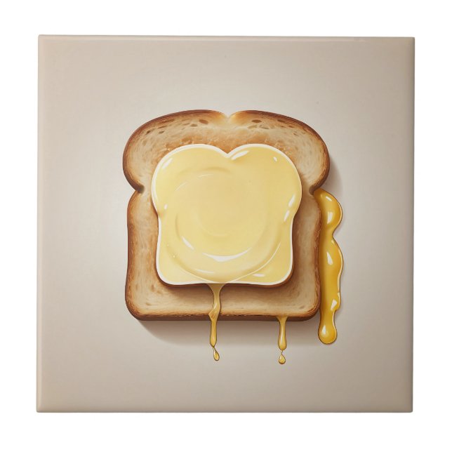 Toast with Melting Butter Tile (Front)