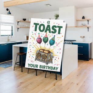 Toast Your Birthday - Fun Celebration Card