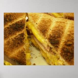 Toasted ham & cheese poster