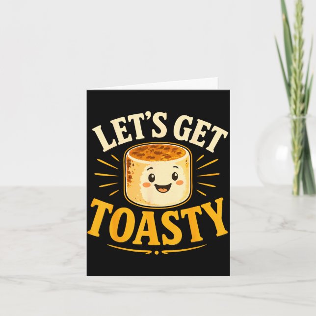 Toasted marshmallow campfire  card (Front)