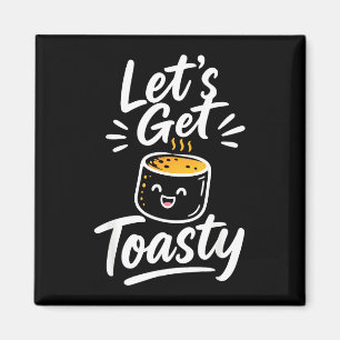 Toasted marshmallow campfire  magnet