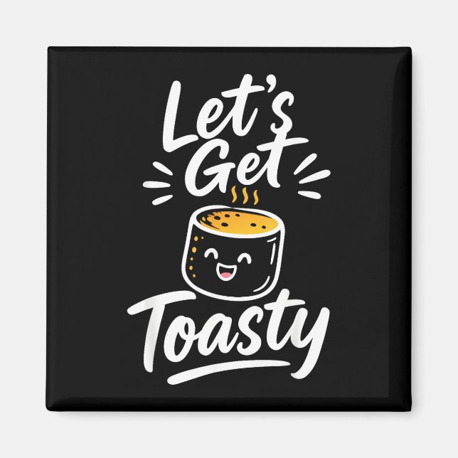 Toasted marshmallow campfire  magnet (Front)