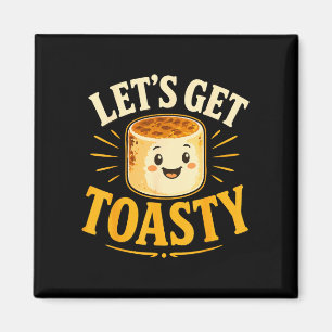 Toasted marshmallow campfire  magnet