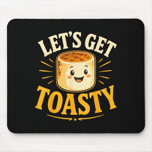 Toasted marshmallow campfire  mouse mat (Front)
