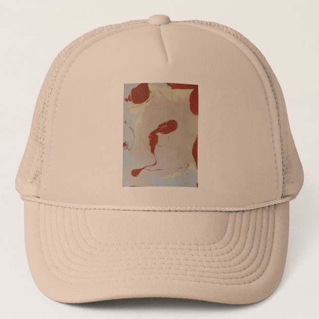 Toasted Marshmallow Drip Trucker Hat (Front)