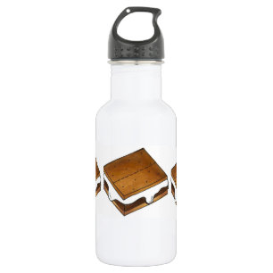 Toasted Marshmallow Smore Smores Camp Water Bottle