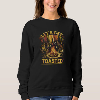 Toasted Marshmallows Adult Campfire Stories Sweatshirt