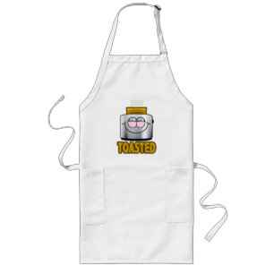 TOASTED Toaster Screwball Graphics Long Apron
