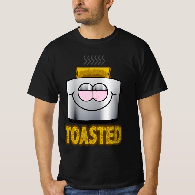 TOASTED Toaster Screwball Graphics T-Shirt (Front)