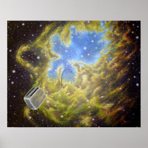 Toaster Passes the Eagle Nebula Poster