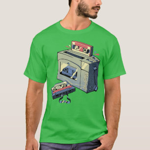 Toaster Tape Vintage Music by Tobe Fonseca T-Shirt