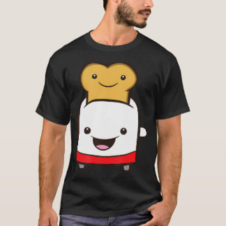 Toaster With Toast Bread Cute Kawaii Toaster T-Shirt
