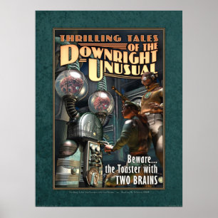 Toaster With TWO BRAINS Poster (18x24")